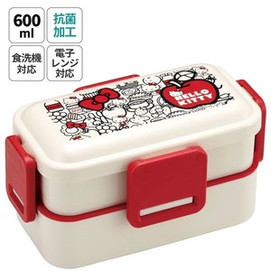 【スケーター】抗菌2段ふわっと弁当箱 【ハローキティ Food Red】日本製