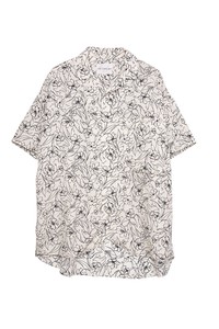 Button Shirt Drawing Oversized Spring/Summer Unisex
