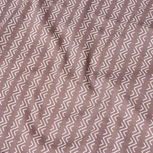 〔1m切り売り〕南インドのジグザグ模様　シェブロン・ストライプ布〔幅約110cm〕 - グレー系