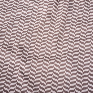 Fabrics Gray White Stripe 1m