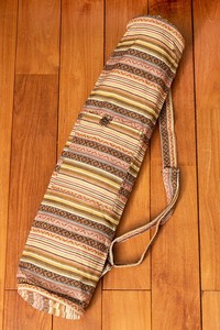 [ジッパータイプ]ネパール織り布のヨガマットバッグ