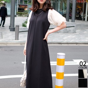 Casual Dress Front/Rear 2-way Organdy One-piece Dress 【2024NEWPRODUCT♪】