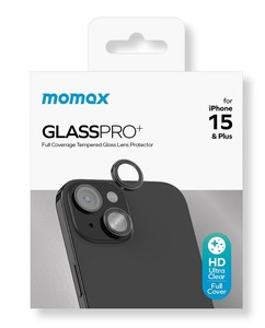 GlassPro+ カメラ専用強化ガラスフィルム for iPhone 15 / 15 Plus ブラック