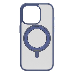 ROLLER MagSafe対応360度リングスタンドケース for iPhone 15 Pro ネイビー