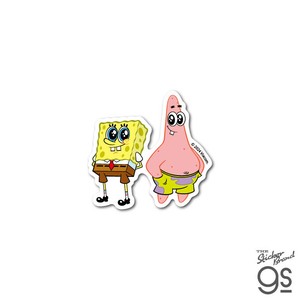 スポンジ・ボブ ダイカットミニステッカー ボブ&パトリック02 キャラクター アメリカ SpongeBob SPO047