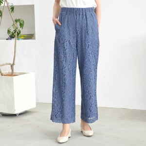 Full-Length Pant Floral Pattern Wide Pants