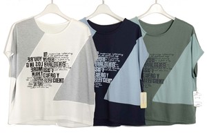 T-shirt Color Palette Pudding M Switching Cut-and-sew