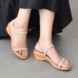 Sandals Double Belt Make Rhinestone [S/S NEW]