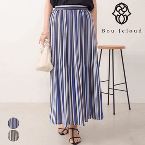 Skirt Pleats Skirt Stripe 【2024NEW】