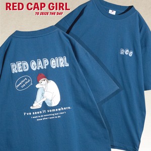 【RED CAP GIRL】20/-天竺 バックプリント 半袖T-shirt