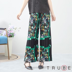 Full-Length Pant Design Floral Pattern L Pleated Pants 【2024NEW】