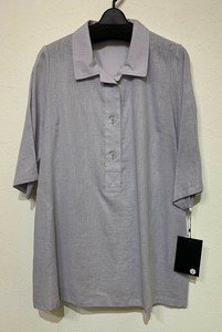 Button Shirt/Blouse Cotton Linen