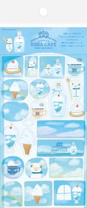 Decoration Cafe Clear Sticker Sheet