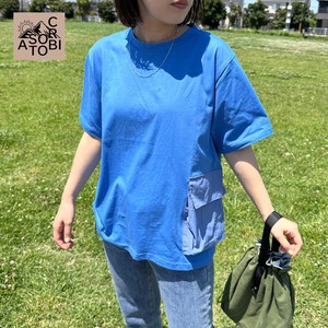 T-shirt T-Shirt Pocket Side Dropped 【2024NEW】