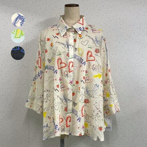 Button Shirt/Blouse Shirtwaist Pudding Spring/Summer 【2024NEW】