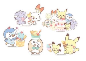 贴纸 贴纸 Pokémon精灵宝可梦/宠物小精灵/神奇宝贝 5张每组
