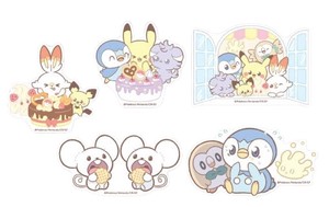 贴纸 贴纸 Pokémon精灵宝可梦/宠物小精灵/神奇宝贝 5张每组