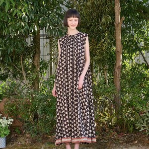 Casual Dress Sleeveless One-piece Dress Block Print 【2024NEW】