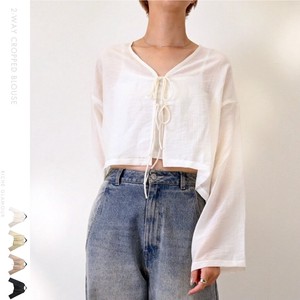 Button Shirt/Blouse 2-way Cropped 【2024NEW】