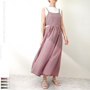 Casual Dress Camisole One-piece Dress Checkered 【2024NEW】