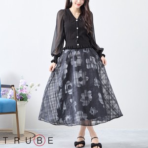 Skirt Floral Pattern A-Line L M 【2024NEW】