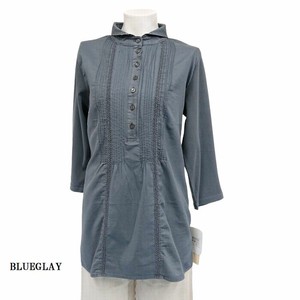 Button Shirt/Blouse Pullover Mixing Texture Switching