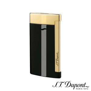 S.T. Dupont　エス・テー・デュポン　ライター　スリム 7 ブラック＆ゴールデン　027708