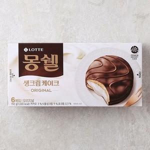 LOTTE モンセルクリームケーキ (オリジナル味) 192g プレミアムクリーム 生クリーム 韓国お菓子