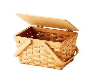 ウッドチップテーブルバスケット　ボックス/収納/カゴ/ナチュラル/オシャレ/小物入れ/ピクニック