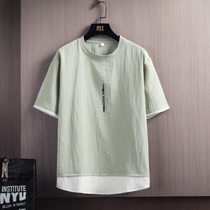 Tシャツ 半袖 薄手 ゆったり 快適 無地 メンズ ファッション BQ3605