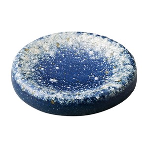 【信楽焼】藍窯変 10cm丸皿