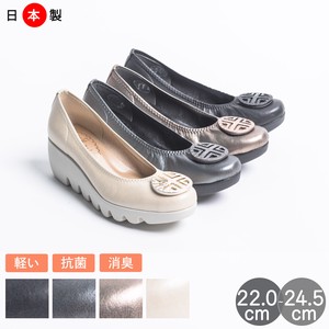 基本款女鞋 抗菌加工 浅口鞋 低跟 立即发货 日本制造
