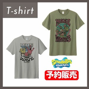 【再販】【予約販売】(7月末〜8月上旬入荷予定)Tシャツ "スポンジ・ボブ"