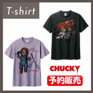 【再販】【予約販売】(7月末〜8月上旬入荷予定)Tシャツ "チャッキー"　『チャイルド・プレイ』