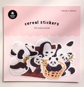 Stickers Flake Sticker Baby Panda 21-pcs 7-types