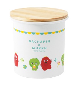 Enamel Storage Jar/Bag Gachapin Mukku
