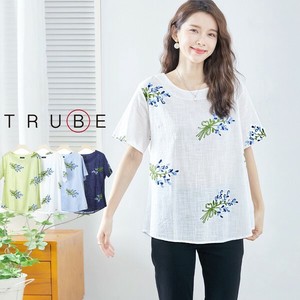T-shirt Pullover Floral Pattern L Embroidered 【2024NEW】