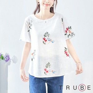 T-shirt Pullover Floral Pattern L 【2024NEW】