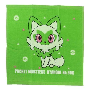 【ハンドタオル】ポケットモンスター ウォッシュタオル シャーリング ニャオハ