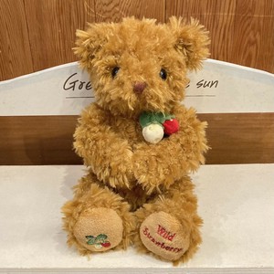 ワイルドストロベリーベア S ブラウン　ぬいぐるみ