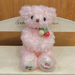 ワイルドストロベリーベア S ピンク　ぬいぐるみ