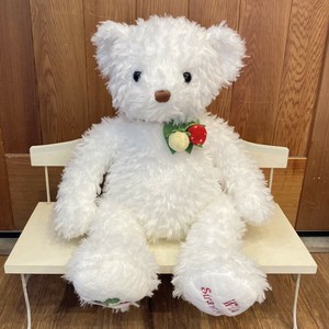 ワイルドストロベリー ベア ホワイト L　ぬいぐるみ