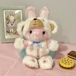 クマになりたかったウサギ　ピンク　S  ぬいぐるみ