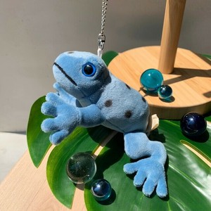 アニマニア　コバルトヤドクガエル　ぬいぐるみ　キーホルダー　水生生物
