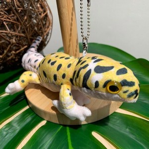 アニマニア　ヒョウモントカゲモドキ　ぬいぐるみ　キーホルダー