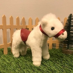 リアルモア　ウマ　ホワイト 　キーホルダー　ぬいぐるみ　ファーム