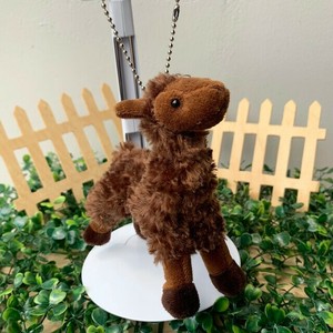 Animal/Fish Plushie/Doll Brown Farm Alpaca