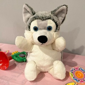 オオカミ　ハンドパペット　ぬいぐるみ