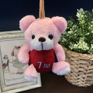 プチ BEAR’S 365　7月　ピンク　ぬいぐるみ　キーホルダー