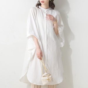 Pre-order Casual Dress Poncho One-piece Dress Georgette